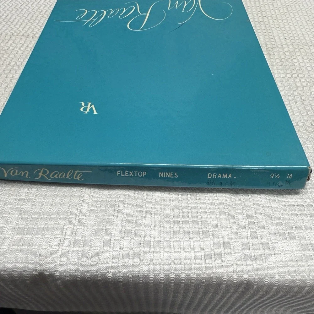 Vtg 50s VAN RAALTE Flextop Nines Drama 9.5 Nylon‎ Hose Stockings Seam New Box